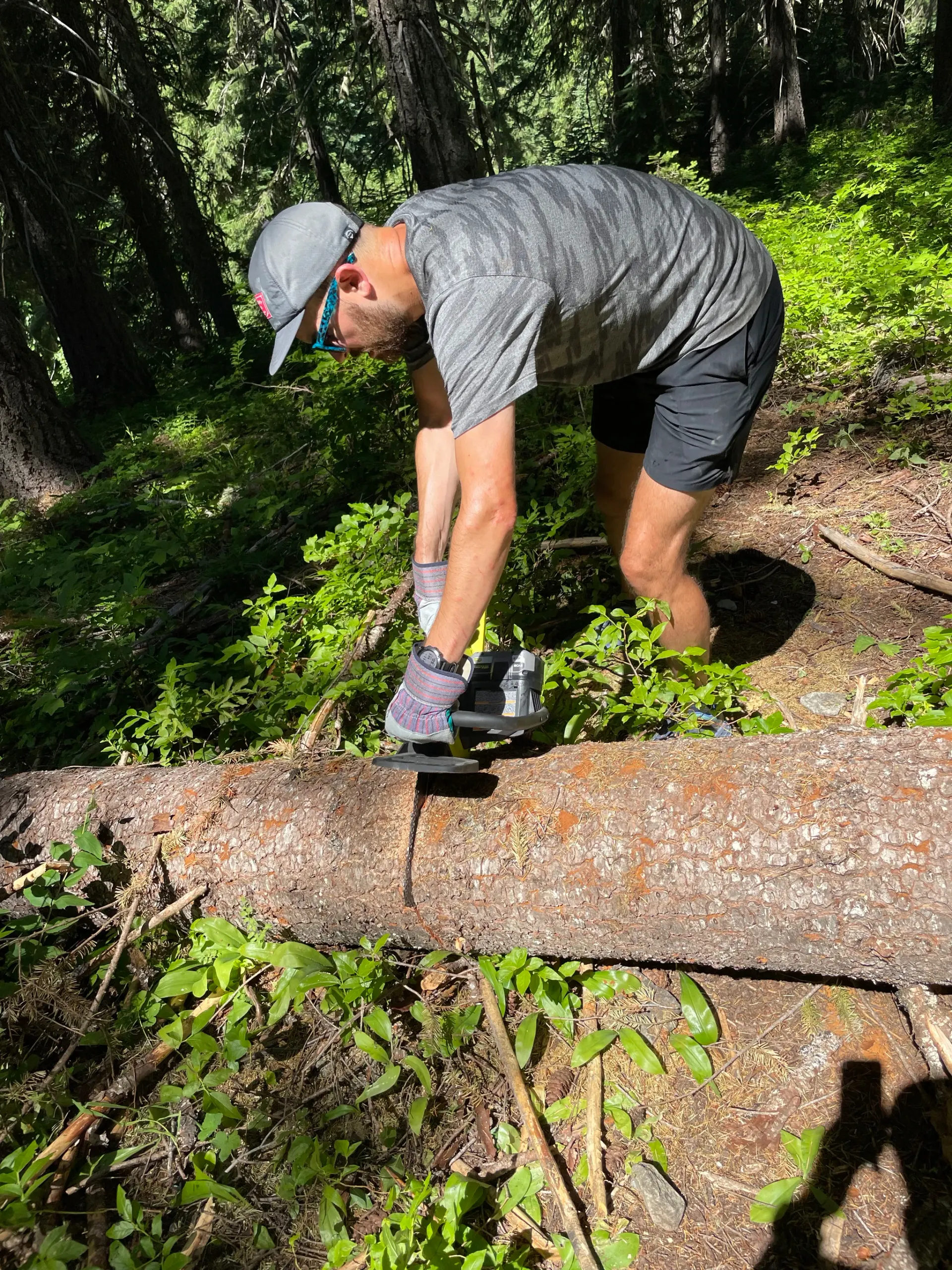 Trail worker giving back